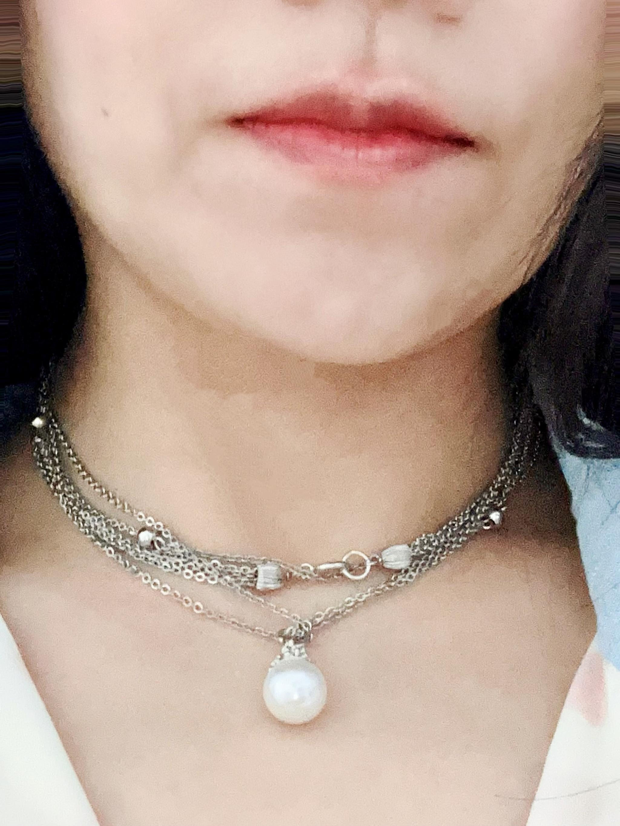 シルバーのネックレス(首に巻くタイプ) | 9枚目