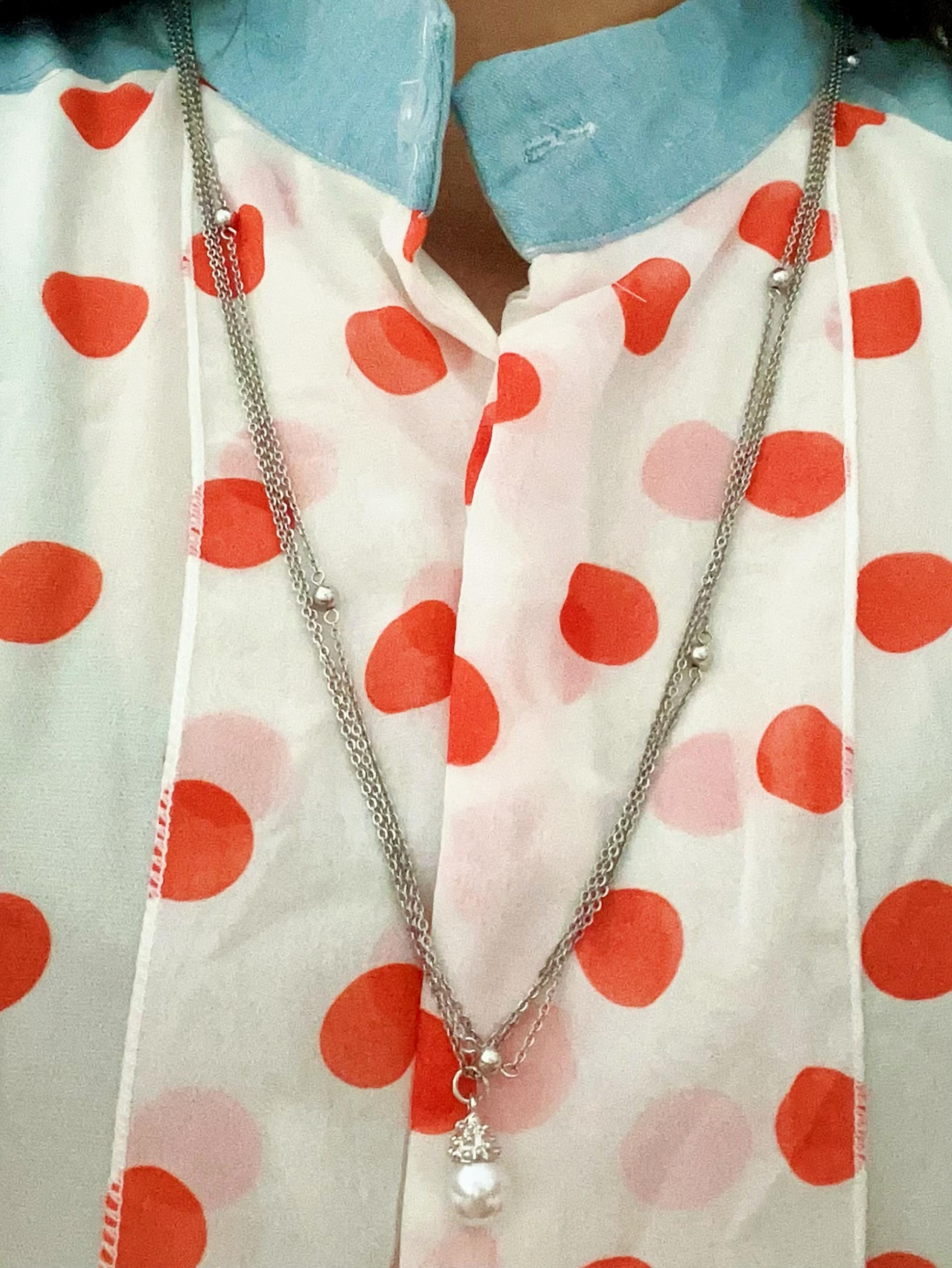 シルバーのネックレス(首に巻くタイプ) | 6枚目